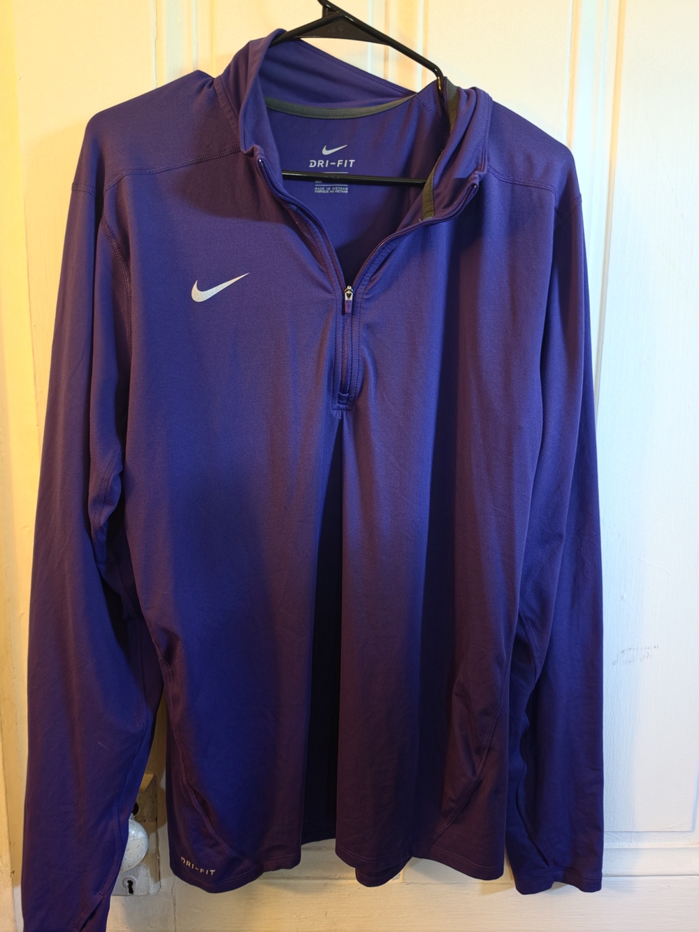 Nike Purple Dri-FIT Half-Zip Hoodie